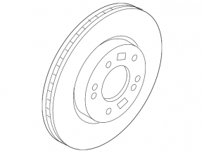 Front left brake disc Hyundai Tucson 16-21