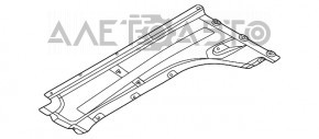 Right underbody protection for BMW X3 G01 18-21