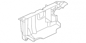 Left side engine guard for Mitsubishi Galant 2012