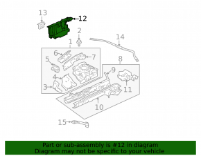 Left side engine guard for Mitsubishi Galant 2012