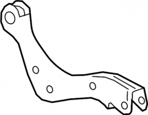 Upper rear left control arm for Infiniti QX50 19-25, rusty