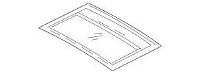 Sunroof glass Mitsubishi Eclipse Cross 18-23 rear