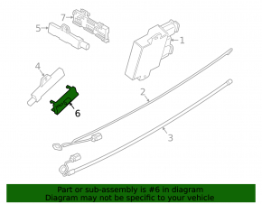 Antenna bracket keyless BMW X3 G01 18-21 external