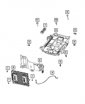 ECU unit engine computer Jeep Cherokee KL 19-21 3.2