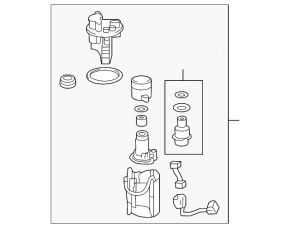 Fuel pump petrol pump Toyota Camry v50 12-14 2.5 usa