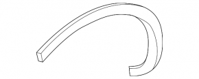 Rear left wing arch trim Infiniti QX50 19- structure