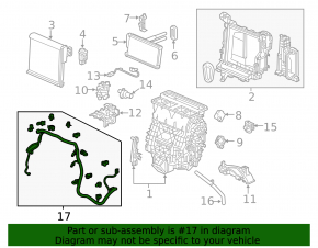 Wiring heater Honda CRV 17-22