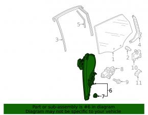 Window lifter with motor rear left Audi Q5 80A 18-24