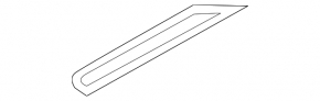 Door sill outer rear right Hyundai Ioniq 17-22 black