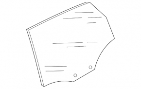 Glass door rear right Audi A4 B9 17-25