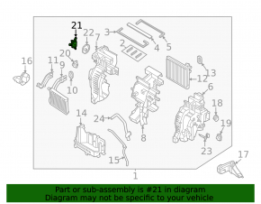 Actuator motor heater drive air conditioner Kia Sorento 21-25 HEV, PHEV