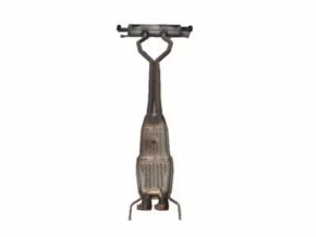 Muffler rear with barrel Ford Edge 15-18 2.7T FWD