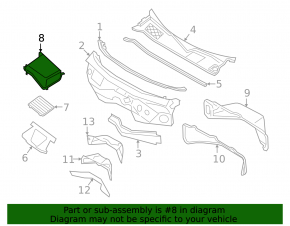 Cabin filter cover for Porsche Cayenne 19-26