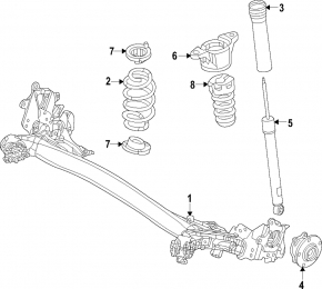 Rear left hub Mazda CX-50 23-26