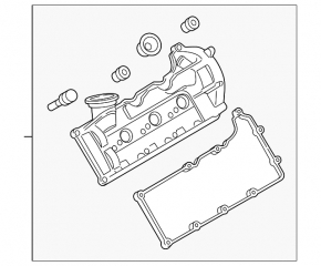 Right valve cover Audi Q5 8R 14-16 3.0 TDI