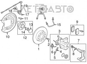Brake Disc Cover Rear Left VW Beetle 12-19