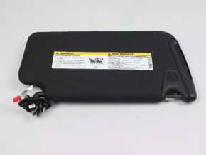 Left visor Chrysler 300 11-13 black, without hook