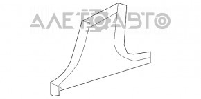 Center pillar trim lower left Mercedes W221