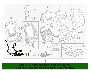 Cadillac CTS 14- Passenger Seat Wiring