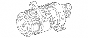 Chevrolet Camaro 16-3.6 Air Conditioning Compressor