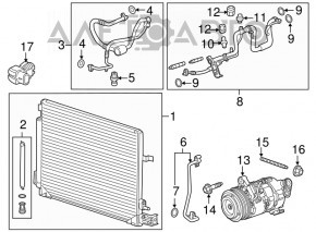 Chevrolet Camaro 16-3.6 Air Conditioning Compressor