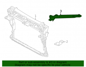 Left eyelash TV bracket for VW Atlas 21-25