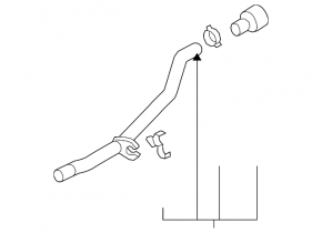 Coolant hose for VW Tiguan 09-17 