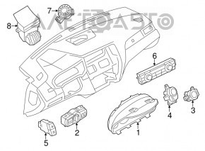 Start stop button BMW X3 F25 11-12 with stop-go