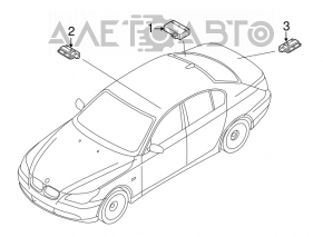 Computer passive go control keyless entry BMW X5 X6 E70 E71 07-13