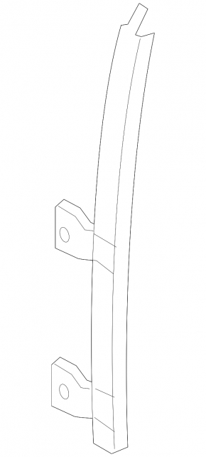 Short rear left door glass guide for Toyota Sequoia 2016
