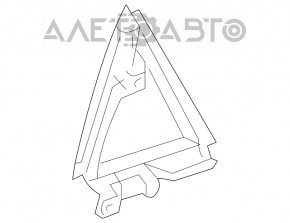 Door trim side rear right Lexus RX350 RX450h 10-15 triangle