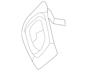 Right headlight washer cap bracket for Lexus LS 13-17 rest, F Sport