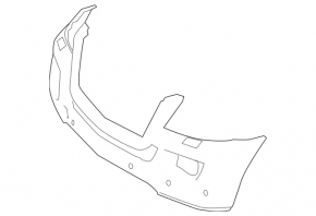 Bare front bumper Mercedes X164 GL 550 11-12