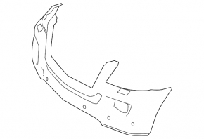 Bare front bumper Mercedes X164 GL 550 11-12
