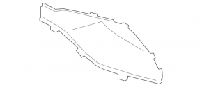 Front bumper grille right Mercedes W166 GLE 16-19 AMG pkg