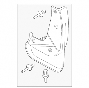Front left mudguard for Ford C-max MK2 13-18