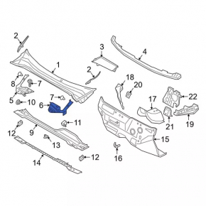 Left cup trim Ford Escape MK4 20 - broken mount