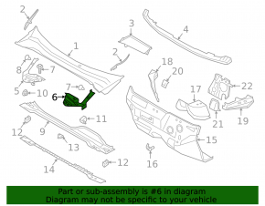 Left cup trim Ford Escape MK4 20 - broken mount