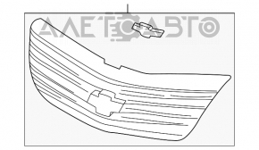 Grille grill Chevrolet Impala 01-04 with emblem, worn emblem