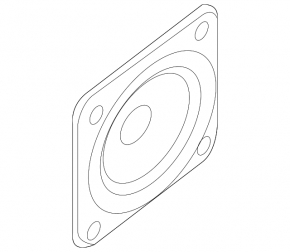 Central torpedo speaker Infiniti JX35 QX60 13- BOSE