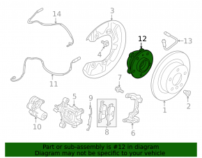 Hub front left Mini Cooper F56 3d 14-