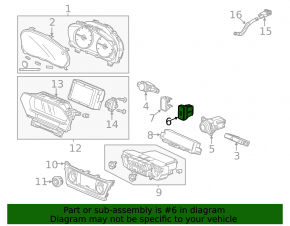 Lane Keeping Button Honda CRV 15-16