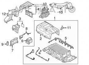 Battery VVB assembly Kia Optima 11-13 hybrid