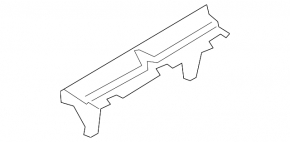 Rear bumper mount, central, BMW X5 F15 14-18 (without m model, without m package)