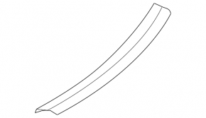 BMW X1 F48 16-22 black, scratched inner rear right door sill plate