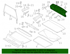 Mini Cooper Countryman R60 10-16 Trunk Door Trim
