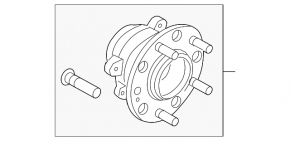 Rear left hub Kia Optima 16- GSP