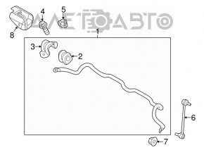 Front stabilizer link left Hyundai Veloster 12-17 CTR