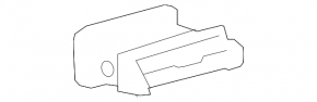 Lexus RX350 RX450h 10-15 center left air duct deflector black with gray
