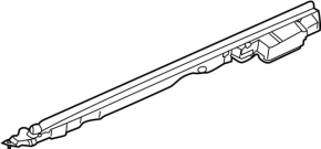 Left hood-wing seal for Infiniti G25 G35 G37 4D 06-15